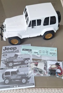 Tamiya Jeep Wrangler #84071- unlackiert, ungefahren +manual +TLU-01 LED + decals - Bild 1 von 13