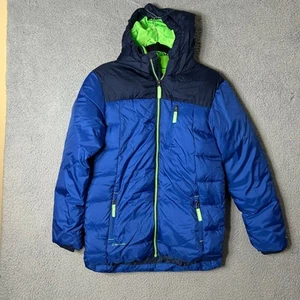 Champion Coat Boys L 12-14 Blue C9 Winter Coat Hooded Puffer Jacket - Picture 1 of 12