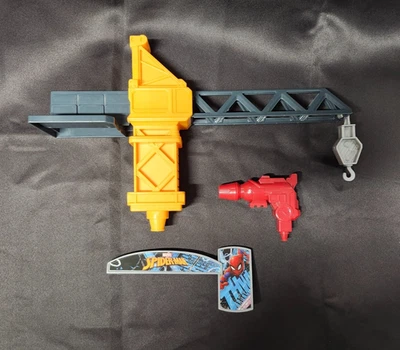 Juego Marvel Spider-Man Mega City Bank 2017 piezas reemplazos grúa, letrero Foto 1 de 4