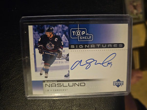 2001 02 Upper Deck Top Shelf Signature Auto Markus Naslund Vancouver Canucks