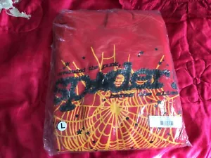 Sp5der Worldwide Pink V2 Red Hoodie - Picture 1 of 1