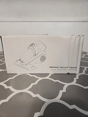 Aspiradora de cama Dibea con cepillo rodillo con cable portátil, blanca Foto 1 de 4