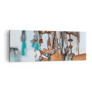 Wandbilder 140x50cm Leinwandbild Hand Schmuck ethnisch Groß XXL Bilder Wanddeko - Bild 1 von 10