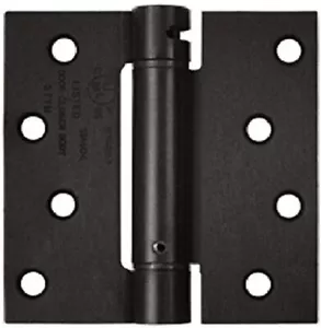 Deltana DSH44U10B Single Action Steel 4" x 4" Spring Hinge, Oil-Rubbed Bronze - Picture 1 of 1