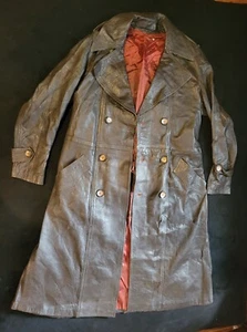 Vintage Fez, Made In Morocco Lambskin Full Length Leather Jacket Estimate Sz S - Picture 1 of 13