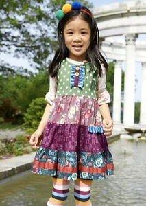 Girls Matilda Jane Moments with you Just a Jaunt Dress size 4 VGUC - Picture 1 of 5