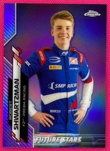 Tarjeta Topps Chrome Formula 1 2020, Shwartzman #54 Purple Refractor F1 #301/399 - Imagen 1 de 2