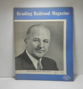 Vintage Reading Railroad Magazine July 1944 Trains Locomotives - Picture 1 of 3