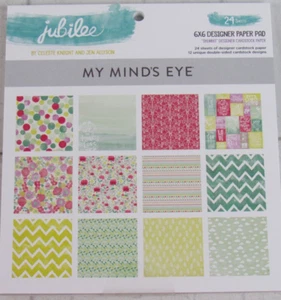 Jubiläum, My Mind's Eye, Sherbert, 6x6 Papier, 24 Blatt, JB1082 - Bild 1 von 2