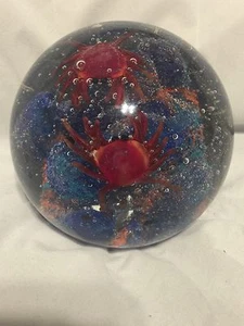 Schöne, große Glaskugel mit 2 Krebsen und Korallenriff. Gewicht Home Nautical - Bild 1 von 6