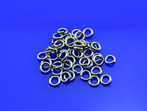 Accesorios de Anillo de Salto Fuerte Plata Tíbet 50 piezas para Hacer Cuentas de Oración 924001 - Imagen 1 de 2