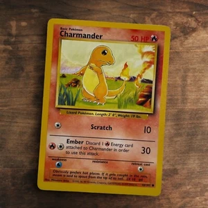 Charmander 46/102 Pokemon Base Set Unlimited Common LP - Picture 1 of 3