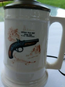Sic Semper Tyrranis Vintage Lamp Lincoln Derringer - Picture 1 of 7