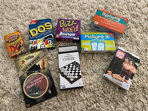 Lot of 8 Card Games DOS, Family Feud, 30 Second Mysteries, Buzz Word, Ralph More - Picture 1 of 9