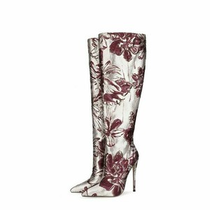Las mejores ofertas en Botas Hasta la Rodilla con Tacón de aguja púrpura  para De mujer | eBay
