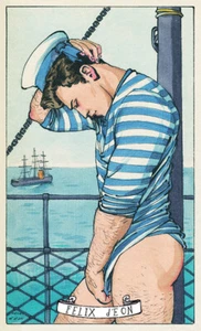 Gay Sailor Male Nude Pin Up Marine Hunk Nautical Gay Art Felix d'Eon - Poster - Picture 1 of 1
