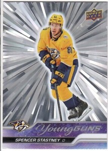 2023-24 Upper Deck Series 1 Young Guns Silver Outburst #238 Spencer Stastney