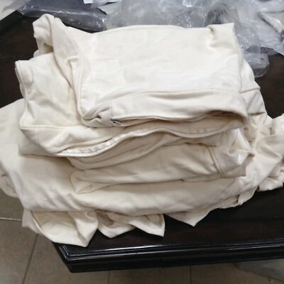 Chaise izquierdo seccional básico Pottery Barn derecha sofá biberón funda deslizante lona natural Foto 1 de 3