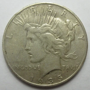 1935-S Silver Peace Dollar -XF- (#124b) - Picture 1 of 2