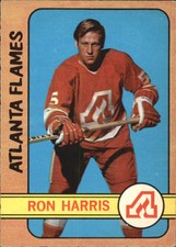 1972-73 O-Pee-Chee Atlanta Flames Hockey Card #5 Ron Harris - EX