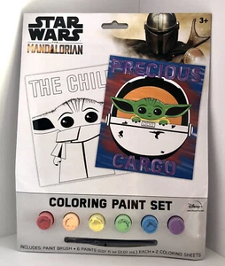 NEW Star Wars Mandalorian The Child Baby Yoda Coloring Paint Set Art Activity - Picture 1 of 4