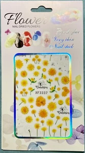 Nagelaufkleber Kunst Aufkleber zum Selbermachen Design 3D wasserdicht Löwenzahn gelbe Blume XF337 - Bild 1 von 4