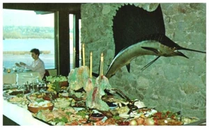 KÖNIG NEPTUN, KANADAS FEINSTES MEERESFRÜCHTE-RESTAURANT. VINTAGE POSTKARTE * A24 - Bild 1 von 2
