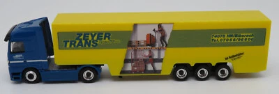MICRO SCHUCO HO 1/87 CAMION MB MERCEDES ACTROS ZEYER TRANS #52690800 NO BOX - Photo 1/4