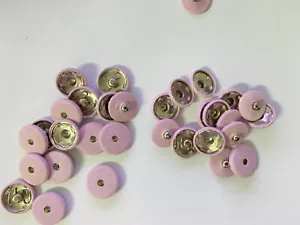 21mm 60 sets/lot pink Sewing fabric covered Popper Metal snap Fasteners Buttons - Picture 1 of 2