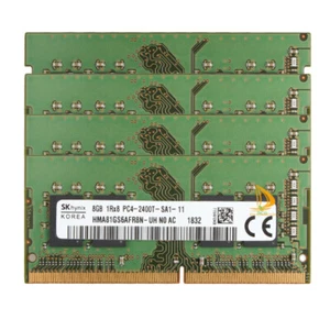 For SK Hynix 4x 8GB 1RX8 PC4-19200S PC4-2400T DDR4-2400Mhz Laptop SO-DIMM RAM" - Picture 1 of 7
