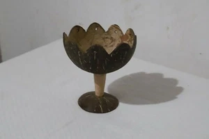 Coconut Shell Flower Vase Handmade Decor Natural Eco Friendly Decoration Gift - Picture 1 of 6