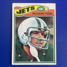 1977 Topps Football Richard Todd RC Rookie #118 New York Jets