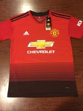 Manchester United Men's S Adidas Romeln Lukaku #9 Red Climalite jersey NWT