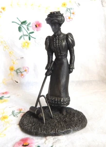 THE GIBSON GIRL FIGURINE THE AMERICAN PEOPLE FRANKLIN MINT BOX/COA - Picture 1 of 7