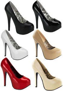 Sexy TEEZE-06 Club Wear 5 3/4 In Pole Dance High Heels Concealed Platform Pump - Picture 1 of 12
