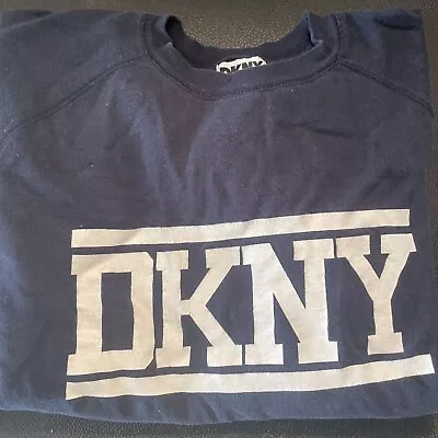 vintage DKNY jeans Raglan sweatshirt Size M Medium 90s donna karan oversized NYC - Image 1 of 4