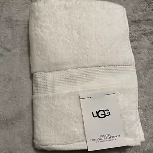 3 Stück UGG Martis Bio Badetuch 30”X54” Farbe-Weiß 100% Bio Baumwolle Neu mit Etikett - Bild 1 von 6