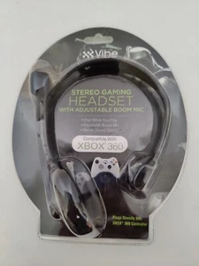 Vibe Stereo Gaming Headset w/Boom Mic, XBOX 360, Brand new VG-741XB-BLK - Picture 1 of 4