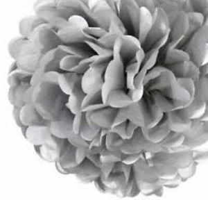 12pc Pom Pom 4" 8" 12" Tissue Paper Color Flowers Wedding Party Craft Decoration - Picture 1 of 23