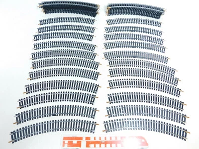 BX647-1# 39x Lima H0/DC 3030 Track Piece/Track/Rail Curved, Mint - Image 1 of 4