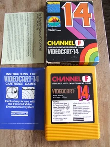 A8 OFFERS COMBINE VINTAGE FAIRCHILD CHANNEL F VIDEOCART CIB - 14 SONAR SEARCH - Picture 1 of 6