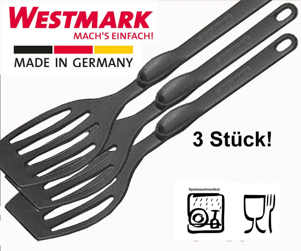 3 x Westmark "Flonal" Pfannenwender, hitzebeständig bis 210°C - Made in Germany - Bild 1 von 1