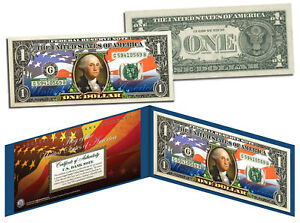 United States of America Flag "New Design" Legal Tender $1 Bill FULLY COLORIZED