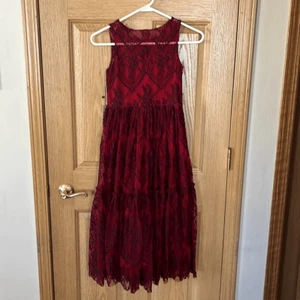 NWT Mia Joy Joyfolie Red Lace Dress Size 8 - Picture 1 of 4