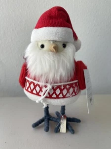 1 Stück Weihnachten süßer Vogel als Weihnachtsmann verkleidet - Wondershop. - Bild 1 von 3