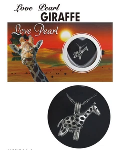 Giraffe Pearl Necklace Wish Love Pearl Kit Gift Box 16" - Picture 1 of 6