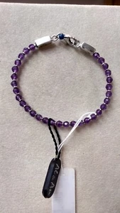 Armband Silber 925, signiert Al&An, weiblich mit Amethyst - Bild 1 von 1