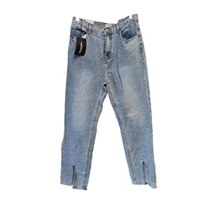 Redial Jeans Split Saum gerade Jeans Pretty Little Thing 42 - Bild 1 von 5