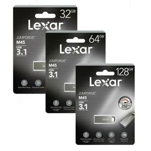 Lexar JumpDrive M45 32GB 64GB 128GB 256GB USB 3.1 USB Flash Drive Memory Storage