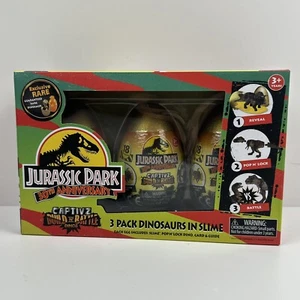 NEW 3-Pack Jurassic Park 30th Anniversary Captivz Build n' Battle Slime Eggs - Picture 1 of 6